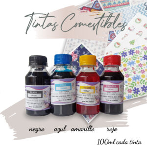 Tinta comestible 100ml - Combo
