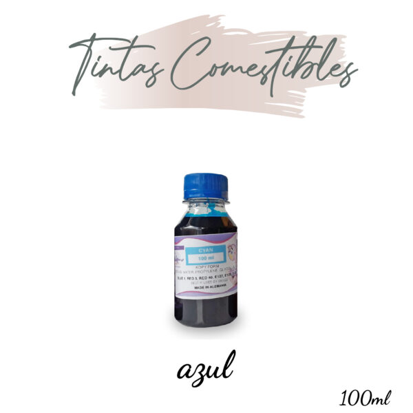 Tinta comestible 100ml - Azul