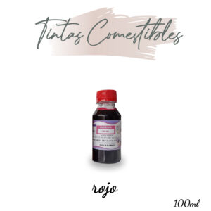 Tinta comestible 100ml - Rojo