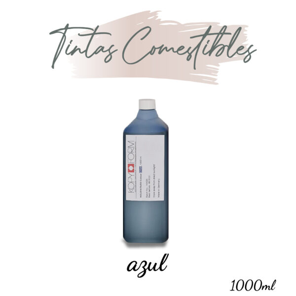 Tinta comestible 1 Litro - Azul
