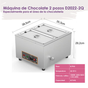 Máquina de Fondue 2 pozos