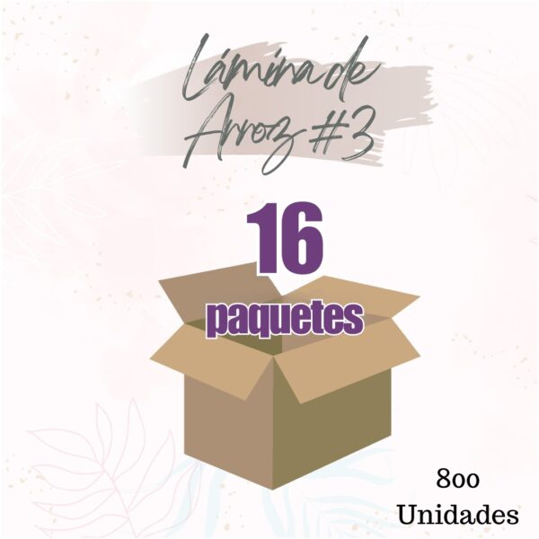 Papel de Arroz #3 - 1 Caja
