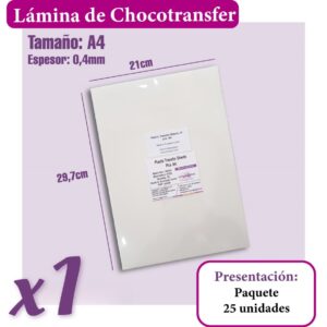 Papel chocotransfer -  1 Paquete