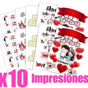 x10 Papel comestible de Arroz #3 Impreso & Troquelado
